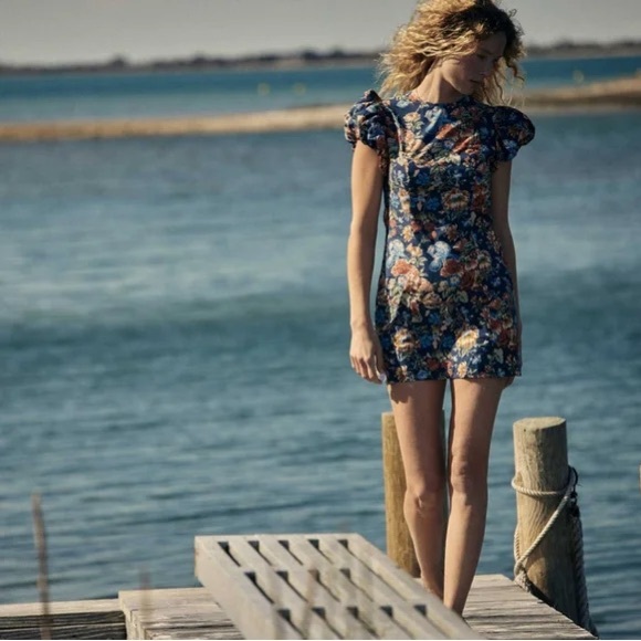 Doen Lyric Dress in Indigo Like New - Picture 2 of 9